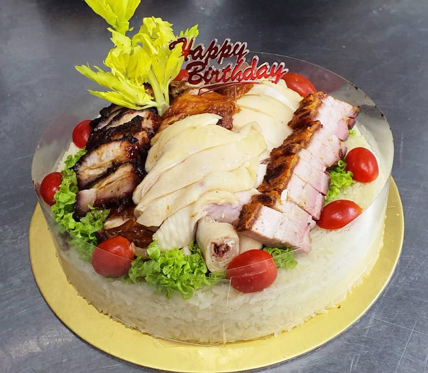 chicken rice birthday cake data
